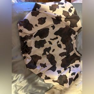 Altar’d state cow print cropped top